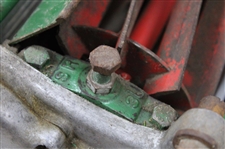 c.1950's Ransomes Ajax MK 12 Green & Hammertone Silver Mower