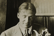 1927 Bobby Jones 'Winner at the British Open' Poses with the Claret Jug Trophy