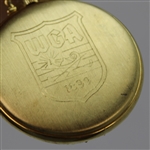 Champion Marty Furgol's 1951 Western Open Gold Watch w/Chain