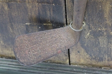 Henry Cotton Congratulates Walter Hagen '1929' Golf Open Wooden Presentation Board w/Display Iron