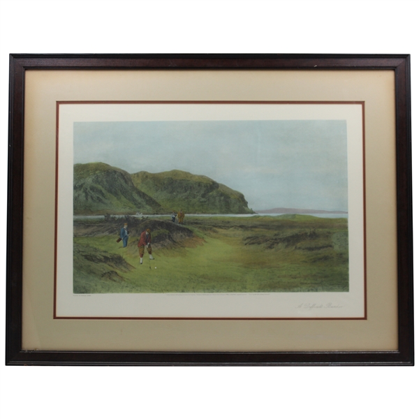 Douglas Adams A Difficult Bunker Print - Framed