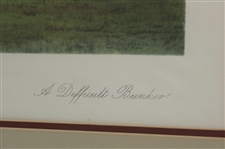 Douglas Adams 'A Difficult Bunker' Print - Framed