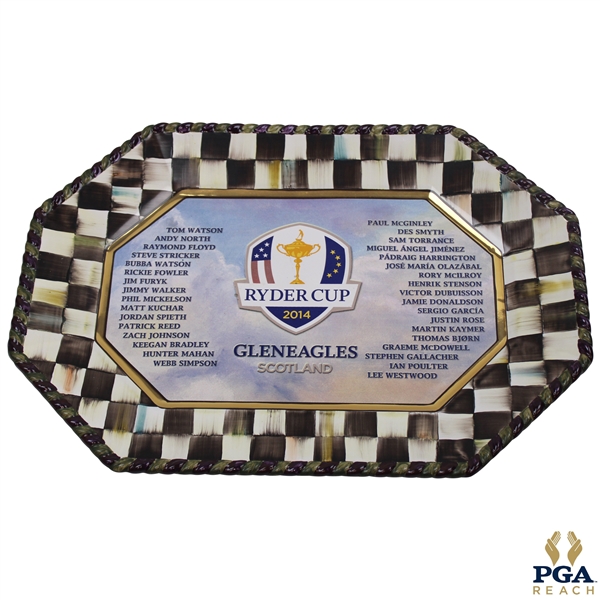 2014 Ryder Cup at Gleneagles Mackenzie Childs Ceramic Dish Given By The PGA of America w/Box