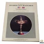 1975 Ryder Cup at Laurel Valley Program