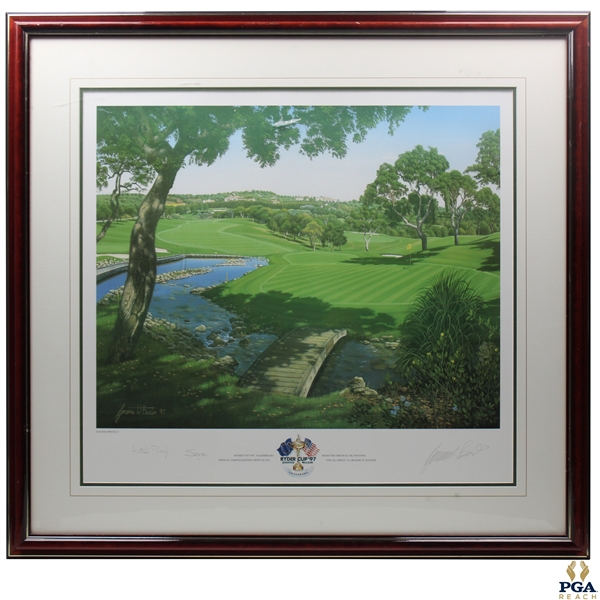 1997 Ryder Cup Print Signed By Artist Graeme Baxter - Framed