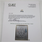 1999 Ryder Cup at Brookline Team USA Official Poster - Framed