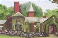 The 18th at The Belfry Oil Painting On Canvas by Artist H. Beck 