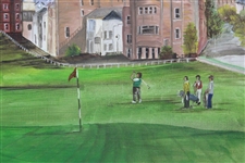 St Andrews Swilken Bridge & R&A Clubhouse Oil Painting On Canvas