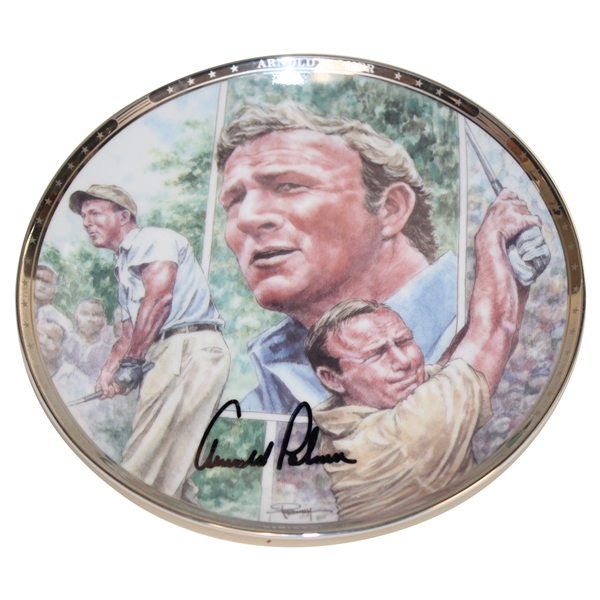 Arnold Palmer Signed 1992 Sports Impressions Platinum Edition Plate 2090/5000 JSA ALOA