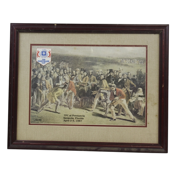 1987 Tpc The Match Framed Piece 