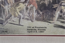 1987 Tpc The Match Framed Piece 