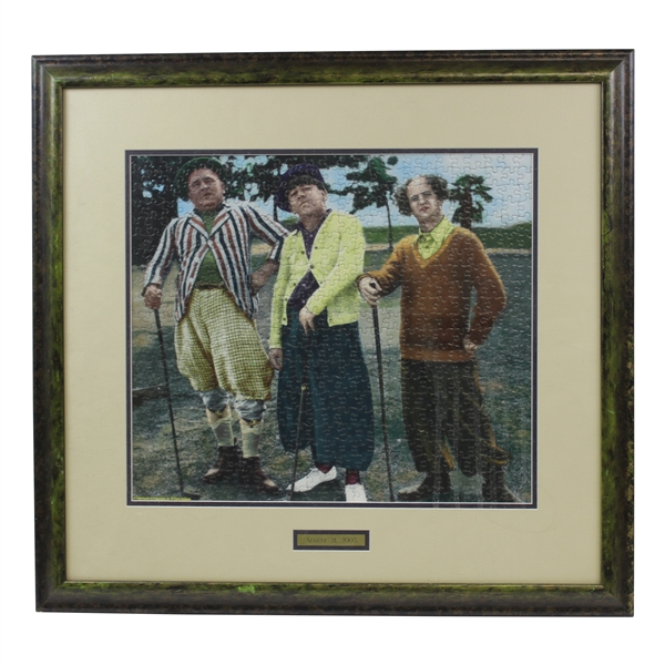 The 3 Stooges 2003 Puzzle Framed Piece