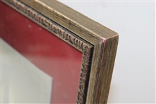 Ebihara Signed Japan Flag Embroidered Caddie Bib Nameplate - Framed JSA ALOA