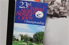 Don Pooley Signed 2002 US Sr Open at Caves Valley Booklet w/Poster - Framed JSA ALOA