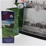 Don Pooley Signed 2002 US Sr Open at Caves Valley Booklet w/Poster - Framed JSA ALOA