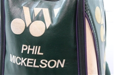 Phil Mickelson Signed 1990's Game Used Yonex Grayhawk GC Full Size Golf Bag JSA ALOA