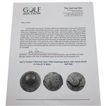 Harry Vardon w/Braid 1906 Challenge Match vs Duncan & Mayo Winning Used The Colonel Golf Ball