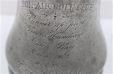 1902 Bon Air GC Women's Handicap Runner-Up Prize Trophy Stein Won by Grace V.N. Stults