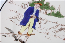 Scottish Golfers Putting Reproduction Etchings by H.G. Aitken Ceramic Plate