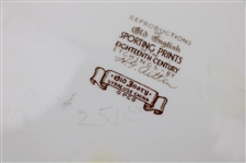 Scottish Golfers Putting Reproduction Etchings by H.G. Aitken Ceramic Plate