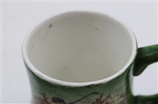 Hand Painted Ceramic 'Sigillvm - Universitatis - Princeton iensis' Golf Stein with Red Jacket Golfer