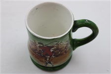 Hand Painted Ceramic 'Sigillvm - Universitatis - Princeton iensis' Golf Stein with Red Jacket Golfer