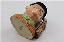 c.1970 Royal Doulton Large Ceramic Golfer Mug with Golf Clubs & Golf Bag