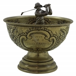 1907 N.G.C. Ladies Handicap Gross Score Trophy Cup w/Lady Golfer Won by Alice OMann