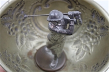 1907 N.G.C. Ladies Handicap Gross Score Trophy Cup w/Lady Golfer Won by Alice O'Mann