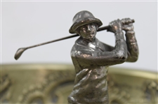 1907 N.G.C. Ladies Handicap Gross Score Trophy Cup w/Lady Golfer Won by Alice O'Mann