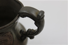 1902 Clifton Golf Club Handicap Bogey Three-Handled Pewter Trophy Cup Won by Howard White