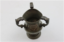 1902 Clifton Golf Club Handicap Bogey Three-Handled Pewter Trophy Cup Won by Howard White