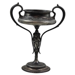 1907 Mohawk Golf Club August Cup Sivlerplate Trophy Won by M.C. Fitzgerald