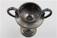 1907 Mohawk Golf Club August Cup Sivlerplate Trophy Won by M.C. Fitzgerald