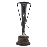 1933 Cavalier Easter Tournament Trophy w/Golf Club Handles & Post-Swing Golfer Won by No Name