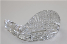 Waterford Cut Crystal Golf Club & Unmarked Glass Dimpled Golf Ball
