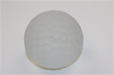Waterford Cut Crystal Golf Club & Unmarked Glass Dimpled Golf Ball