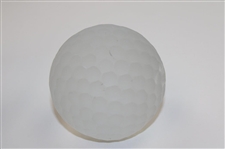 Waterford Cut Crystal Golf Club & Unmarked Glass Dimpled Golf Ball