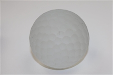 Waterford Cut Crystal Golf Club & Unmarked Glass Dimpled Golf Ball