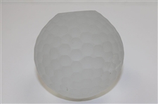 Waterford Cut Crystal Golf Club & Unmarked Glass Dimpled Golf Ball
