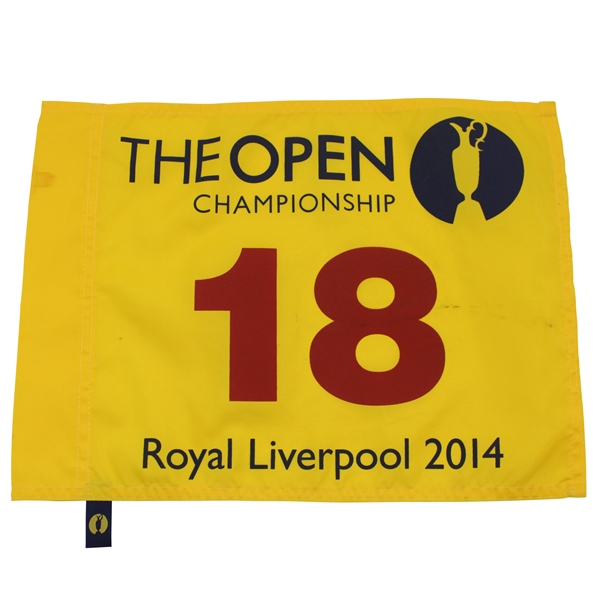 2014 The Open Championship at Royal Liverpool Yellow Screen Flag - Rory McIlroy Winner