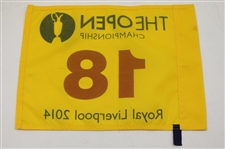 2014 The Open Championship at Royal Liverpool Yellow Screen Flag - Rory McIlroy Winner