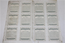 Twenty Four (24) 1930 Wills Cigarettes Famous Golfers Cards incl. Hagen & Vardon - Laminated