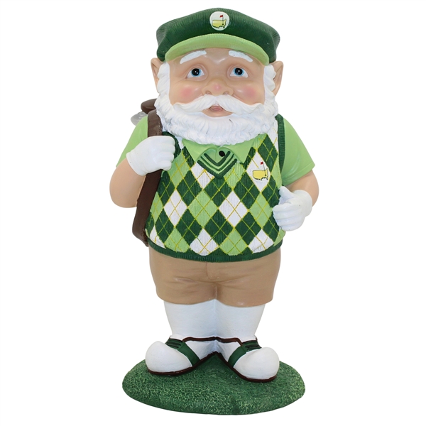 2016 Masters Tournament Ltd Ed Golfer Gnome w/Argyle Sweater in Original Box - Rare