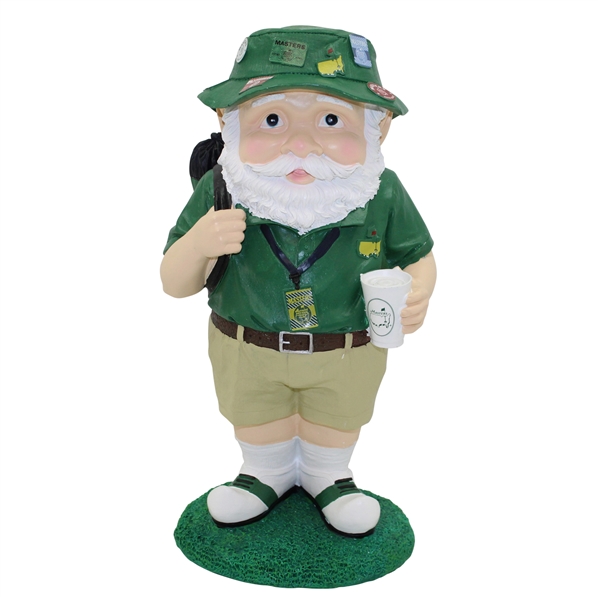 2019 Masters Tournament Ltd Ed Green & White Golfer Gnome in Original Box