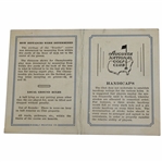Rare Horton Smith Signed 1934 Augusta National Golf Club Scorecard - Only One Known