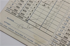 Rare Horton Smith Signed 1934 Augusta National Golf Club Scorecard - Only One Known