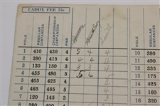 Rare Horton Smith Signed 1934 Augusta National Golf Club Scorecard - Only One Known
