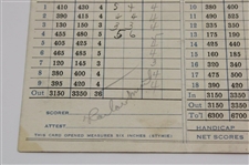 Rare Horton Smith Signed 1934 Augusta National Golf Club Scorecard - Only One Known