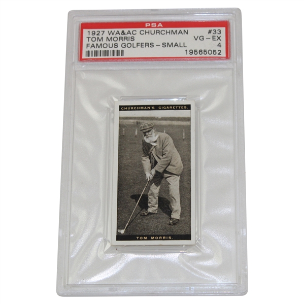 1927 WA & AC Churchman Tom Morris #33 Famous Golfers - Small PSA 4 VG-EX